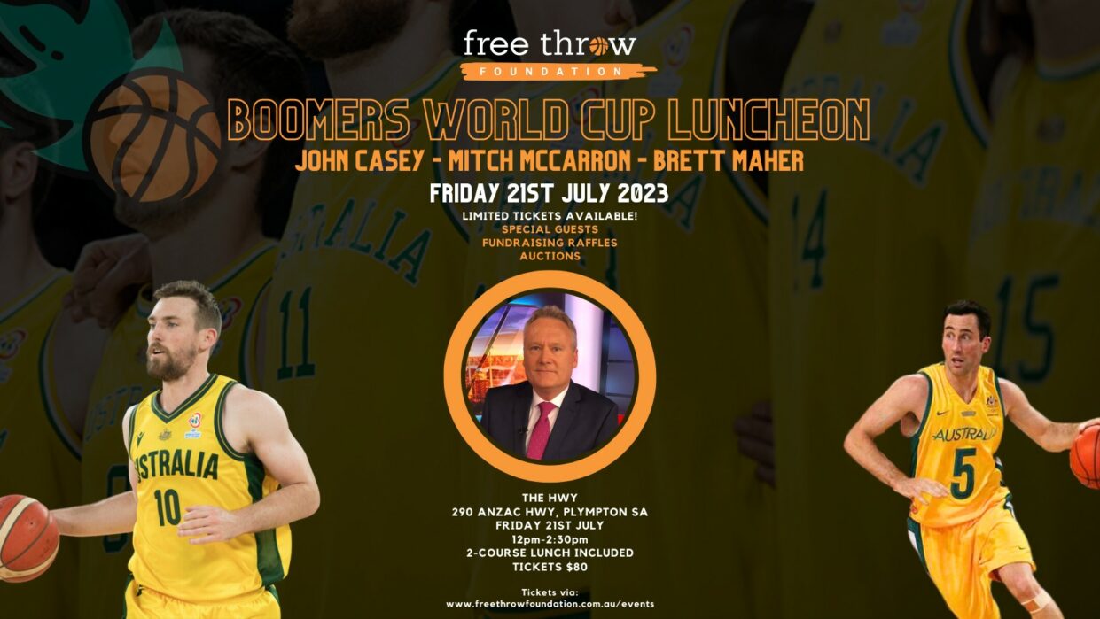 Boomers World Cup Luncheon - Adelaide - Free Throw Foundation
